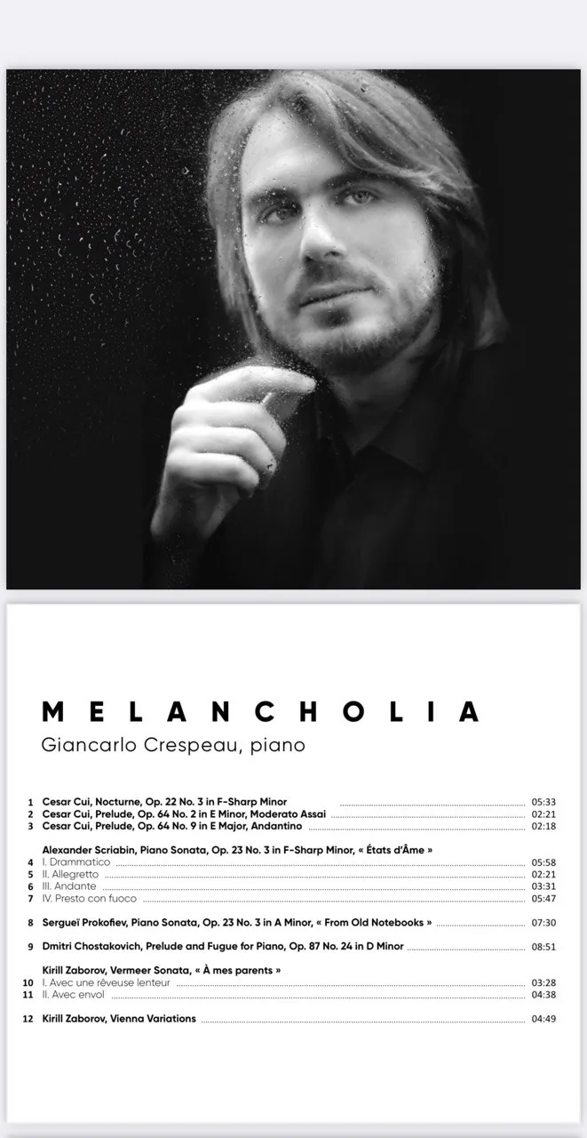 Portrait noir et blanc publié dans Melancholia