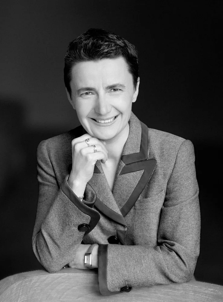 Portrait en noir et blanc réalisé par Sandrine Gluck