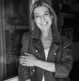 Portrait en noir et blanc d’une cliente de Sandrine Gluck
